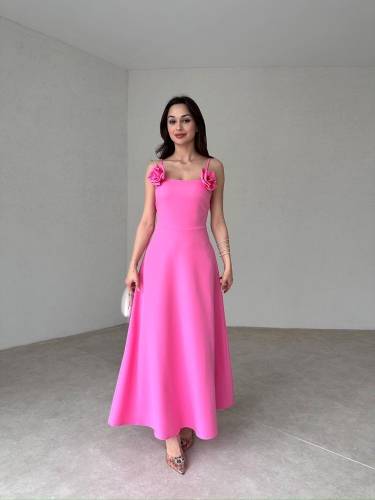 FARMER Maxi Elbise 5808 - Pembe - 2