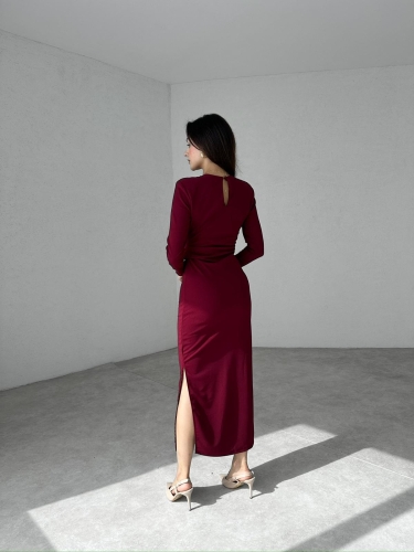 ROWLİN Maxi Elbise 4436 - Bordo - 3