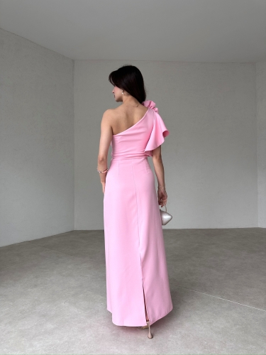 VARGAS Maxi Elbise 1110 - Pembe - 4